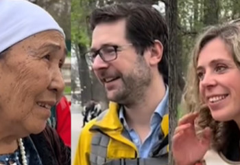 Нидерландықтармен ағылшынша тілдескен  әже көпшілікті таңғалдырды