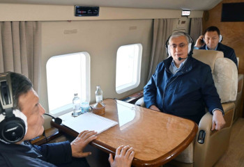 Head of State arrives on a working visit to North Kazakhstan region