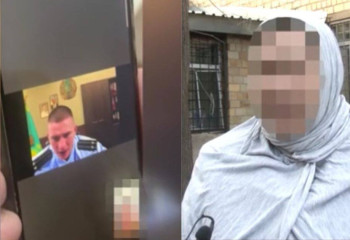 Мошенники нового уровня: в полицейской форме на фоне казахстанских госсимволов они запугивают по видеозвонку