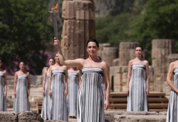 Olympic flame for Paris 2024 Summer Games lit in Ancient Olympia