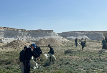 Маңғыстауда «Ыбықты-Сай» шатқалында  сенбілік өтті