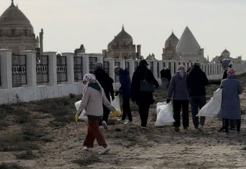 Маңғыстауда «Қошқар ата» қорымы аумағында сенбілік өтті