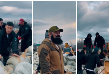 Танымал спортшылар Оралдағы тасқын сумен күресуге көмектесіп жатыр