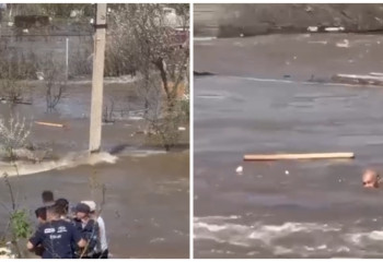 Жайық өзенінде суға батып бара жатқан ер адам құтқарылды