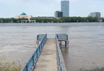 Атырауда Жайық өзенінің су деңгейі 10 см-ге көтерілген