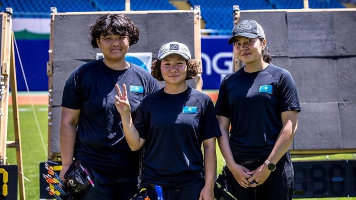 Kazakhstan's women's compound archery team wins bronze at World Cup