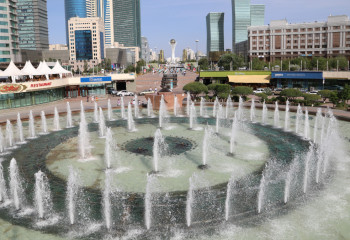 Фонтаны заработают в Астане