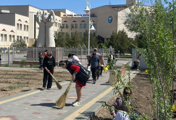 Қызылодада медицина қызметкерлері экологиялық акцияға белсенді атсалысты