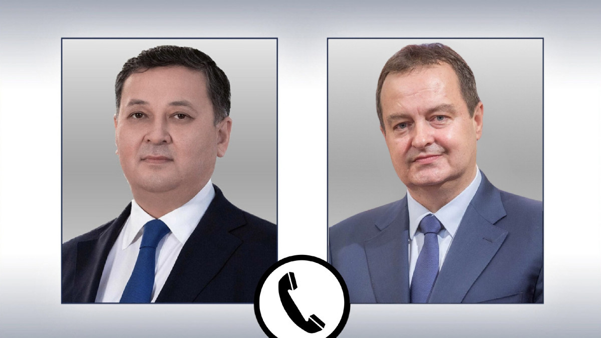 On Telephone Conversation between Foreign Ministers of Kazakhstan and Serbia