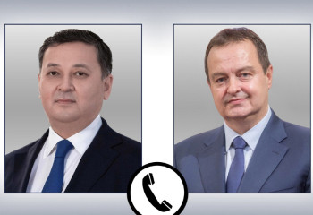 On Telephone Conversation between Foreign Ministers of Kazakhstan and Serbia