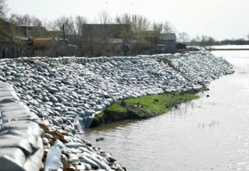 Уровень воды в реке Жайык снизился