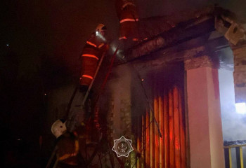 Огнеборцы Алматинской области потушили загоревшийся дом