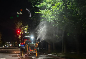 Биологическая обработка зеленых насаждений ведется в Алматы