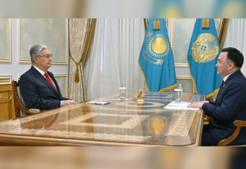 Глава государства принял председателя Верховного суда Асламбека Мергалиева