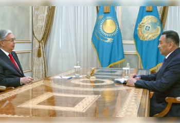 Глава государства принял председателя Комитета национальной безопасности Ермека Сагимбаева