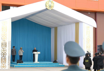 Глава государства принял участие в церемонии открытия авиабазы Нацгвардии