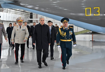 Мемлекет басшысы Ұлттық ұлан авиабазасының ашылу рәсіміне қатысты