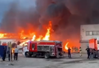 Склад со строительными материалами загорелся в Актобе