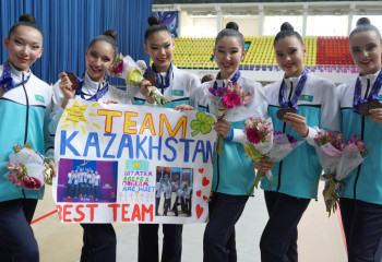 Kazakhstan's Rhythmic Gymnastics Team Takes 2nd Place at Asian Championships