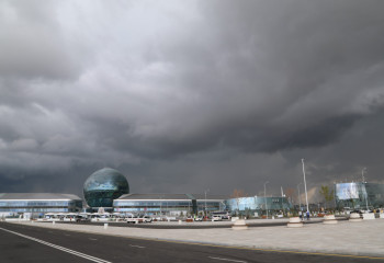 Штормовое предупреждение объявлено на большей части РК