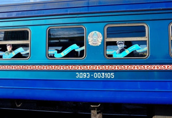 Поезд ко Дню Победы отправился из Астаны в Павлодар