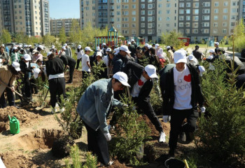 Свыше 180 тысяч выпускников школ посадили деревья в рамках экологической акции «Таза Қазақстан»
