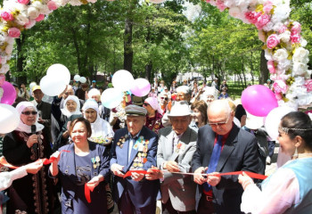 В Алматы открылась новая Аллея ветеранов