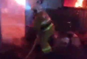 Қостанайда шаруашылық ғимараты жанды