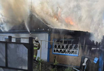 Жетіқарада жеке тұрғын үй өртенді