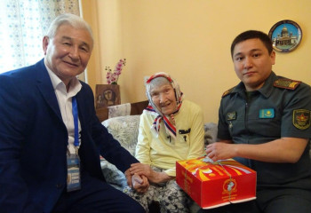 Алматылық соғыс ардагері Жеңіс күні 101 жасқа толды