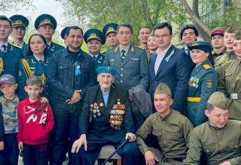 Қазақстан халқы Ассамблеясы соғыс ардагерлерін құттықтады