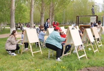 Семейный праздник провели в столичном парке Ататюрк