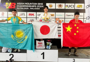 На чемпионате Азии по маунтинбайку сборная Казахстана выиграла еще одну медаль