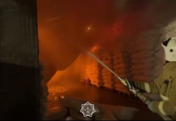 Шымкентте нан-тоқаш цехы өртенді