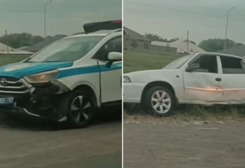 Көлік ұрламақ болған күдіктіні ұстаған полицей жол апатына ұшырады