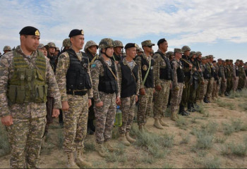 Теңіз жаяу әскерлері полигонда өткен сынаққа қатысты