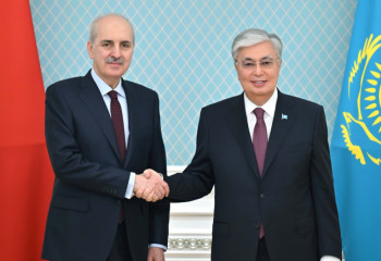 Тоқаев Түркия ұлттық Мәжілісінің төрағасы Нуман Куртулмушты қабылдады