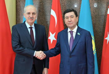 Мәжіліске Түркия Ұлы Ұлттық Мәжілісінің төрағасы келді