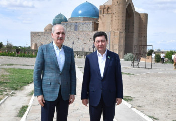 Қазақстан мен Түркия Парламентінің спикерлері Түркістанға барды