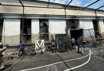 Сварочный цех загорелся в Таразе