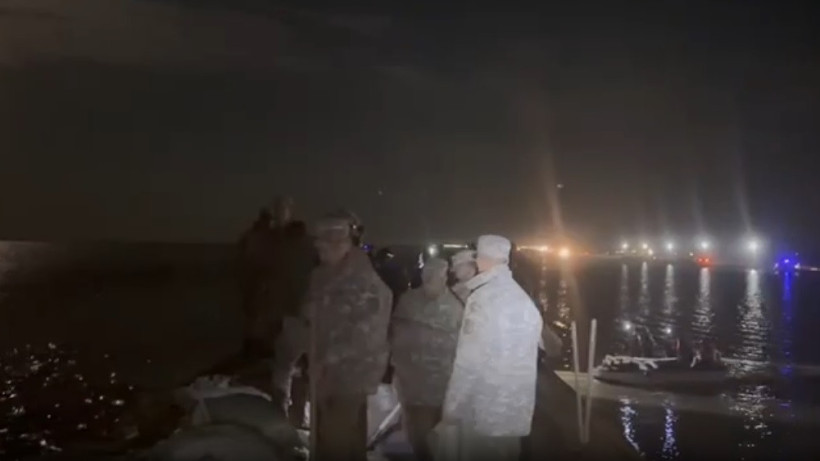  Кадр из видео Оперативного штаба по ЧС Атырауской области 