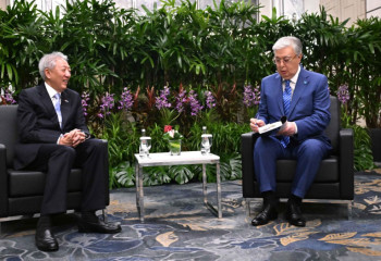 Kassym-Jomart Tokayev meets with Senior Minister and Coordinating Minister for National Security of Singapore