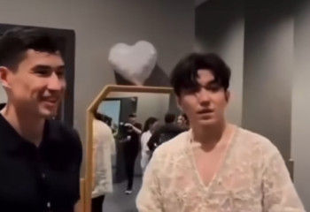 Димаш Құдайберген Бахтиер Зайнутдиновты құттықтады