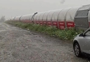 Близ Алматы выпал снег