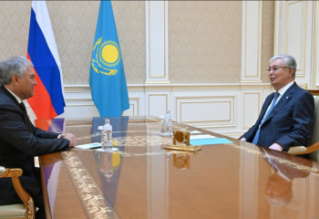 Тоқаев Ресей мемлекеттік думасының төрағасы Вячеслав Володинді қабылдады