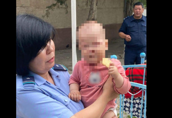 Түркістан облысында жоғалған 10 айлық сәби аман табылды