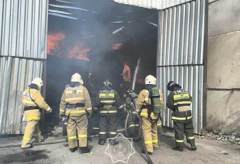 Электрозамыкание стало причиной крупного пожара в Костанае