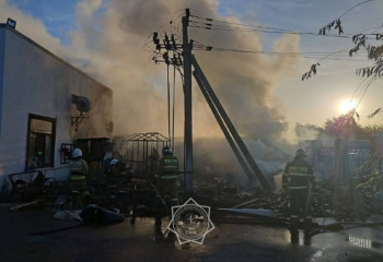 В одном из аквапарков Кызылорды произошел пожар