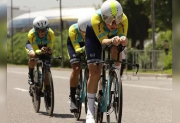 Казахстан выиграл первое «золото» на чемпионате Азии-2024 по велоспорту на шоссе