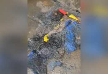 Молния одним ударом полностью расплавила велосипед